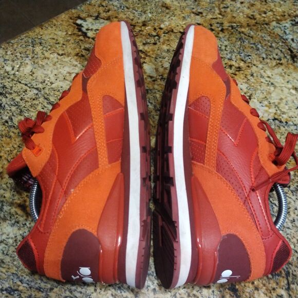 Diadora N92 Cherry Red Men's 9 Wm 11 Running Classic Sneaker - Picture 7 of 12